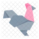 Rooster Origami  Icon