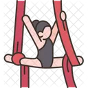 Rope Gymnast Flexibility Icon