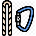 Rope Carabiner Sports Icon