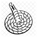 Rope Coil Hawser Cord Icon