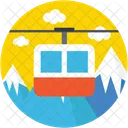 Chairlift Ropeway Aerial Icon
