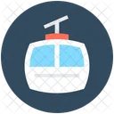 Ropeway Chairlift Aerial Icon