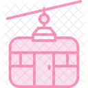 Ropeway Duotone Line Icon Icon