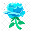 Rosa azul  Icono