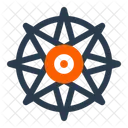 Rosa De Los Vientos Mapa Simbolos Icono