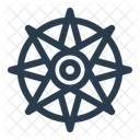 Rosa De Los Vientos Mapa Simbolos Icono