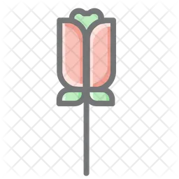 Flor rosa  Icon