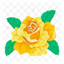 Rose Cartoon Rose Stickers Blooming Flowers Icon