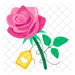 Pinke Rose  Symbol