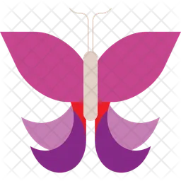 Rosa Schmetterling  Symbol