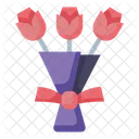 Rosa Vermelha Rosa Flor Ícone