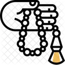 Rosary Beads Prayer Icon