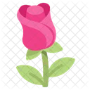 Flat Rose Icon