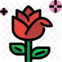 Rose Flower Love Sign Icon