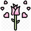 Rose Valentine Heart Icon