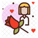 Rose Valentine Love Icon