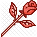 Rose Flower Love And Romance Icon