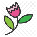 Rose Flower Memphis Bold Fun Flower Rose Icon