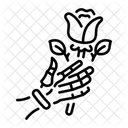 Rose halten  Symbol