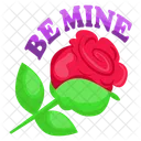 Rose Flower Floweret Icon