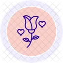 Rose Flower Love Icon