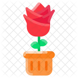 Rose Pot  Icon