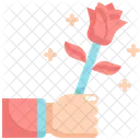 Rose Geben Valentinstag Symbol