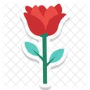 Rosebud Flower Blooming Icon