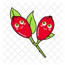 Rosehip Emoji Icon