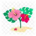 Hawaii Flowers Hibiscus Rosemallow Icon