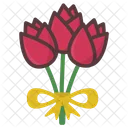 Roses Bouquet Flowers Icon