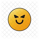 Rosto de sorriso maligno  Ícone