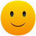 Rosto Levemente Sorridente Emoji Emocao Ícone