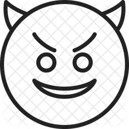 Rosto sorridente com chifres Emoji Ícone