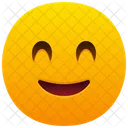 Rosto Sorridente Com Olhos Sorridentes Emoji Emocao Ícone