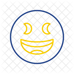 Rosto sorridente e semicerrado Emoji Ícone