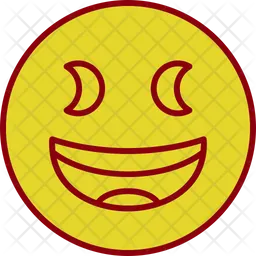 Rosto sorridente e semicerrado Emoji Ícone