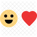 Cara Sonrisa Corazon Icono