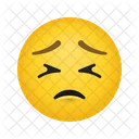 Cara Perseverante Emoticono Cara Icono