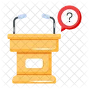Speech Dias Speech Podium Rostrum Dias Symbol