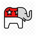 Rote Staat Tags Rot Republikaner Symbol