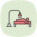 Rot Therapie Licht Symbol