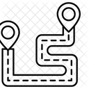 Viagem Mapa Rota Ícone