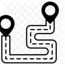 Viagem Mapa Rota Ícone