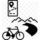 Rota de ciclismo  Ícone