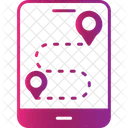 Rota GPS  Ícone