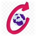 Rotacao Da Terra Rotacao Global Ao Redor Do Mundo Icon