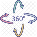 360 Graus Girar Icon
