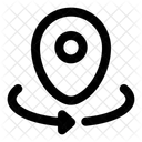 Rotacao Do Ponto Do Mapa Icon