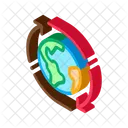 Planeta Rotacao Clima Icon